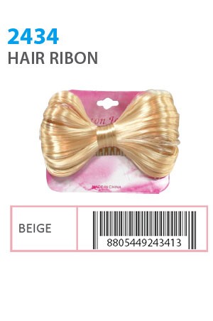 Hair Ribon #2434 Beige - dz