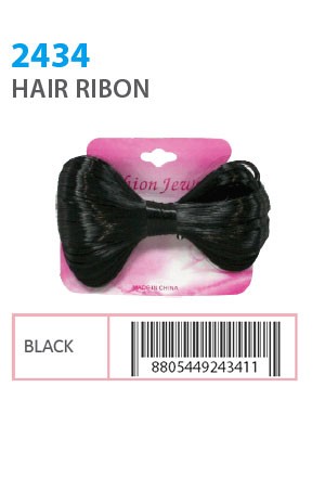 Hair Ribon #2434 Black - dz