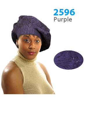Winter Hat #2596 Purple - pc
