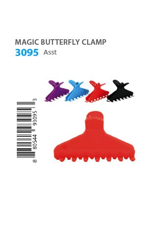 Butterfly Clamp (M, Round Teeth) #3095 Asst -pk