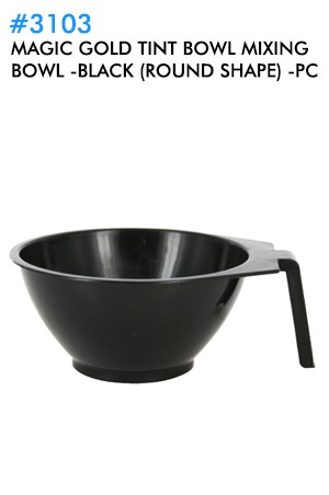[MGC-#3103] Tint Mixing Bowl -Black (Round Shape) -pc