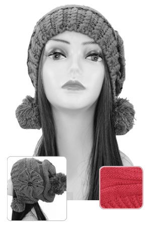 Winter Hat (pc) -3436 Red