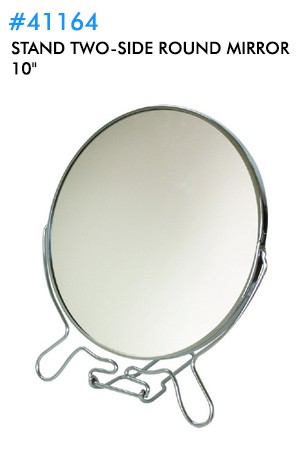[#41164] Stand Two-Side Round Mirror 10"
