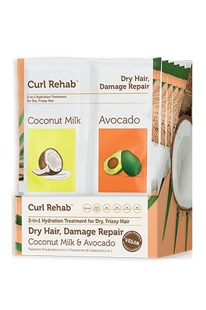 [Curl Rehab-box#4] Treatment&Mask-Coconut Milk&Avocado(2.4oz/6pc/pk)