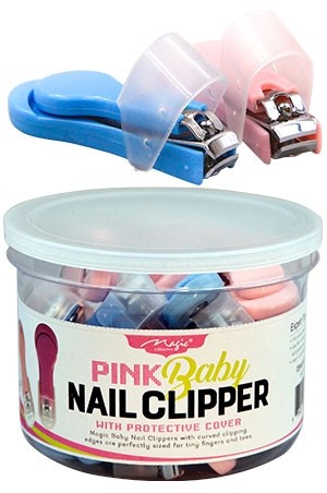 Magic Nail Care Pink Baby Clipper#NC047-(24pc/JAR)-jar