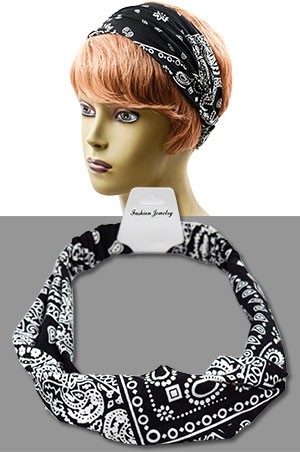[#HWR034BLA] Fashion Jewelry-Head Band -dz