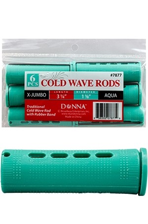 [#7877] Donna Cold Wave Rods X- Jumbo Aqua -dz