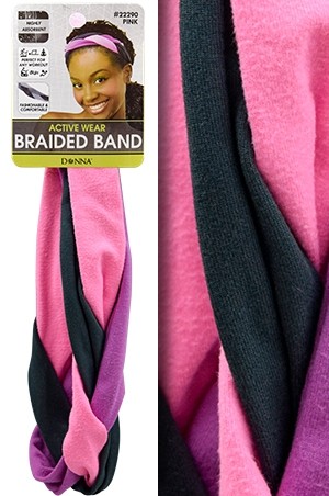 [Donna-#22290] Active Wear Breaided Band (Asst)-dz