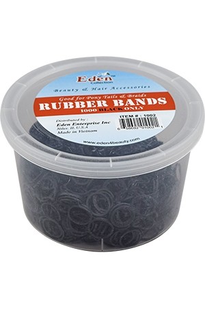 [Eden-#1002] Rubber Band(1000 Black) -pc