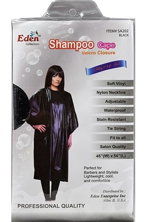 [ #SA202] Eden Shampoo Cape-Black-dz
