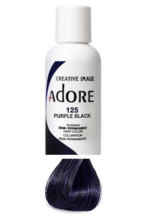 [Adore-box#1] Semi Permanent Hair Color (4 oz)- #125 Purple Black