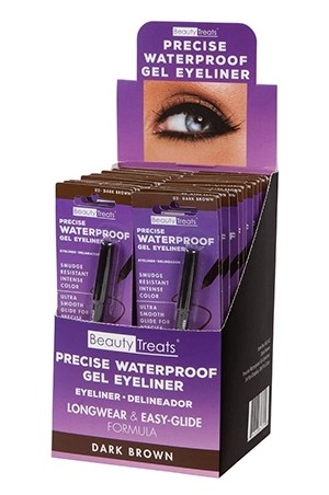 [Beauty Treats-box#109] Precise Waterproof Gel Eyeliner-Dark Brown (24pc/ds) [BTS843-02] -ds