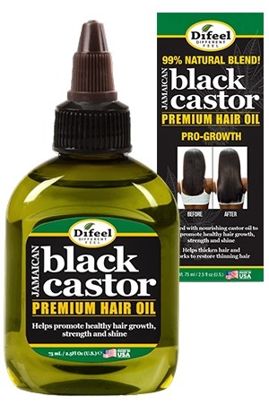 [Sunflower-box#118] Difeel Black Caster Premium  Hair Oil(2.5oz)