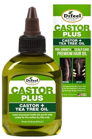 [Sunflower-box#122] Difeel Caster +TeaTree Premium Hair Oil(2.5oz)