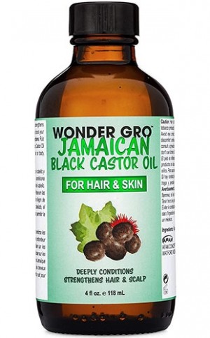 [Wonder Gro-box#2] Gro Hair & Skin Oil-Black Caster Oil(4oz)