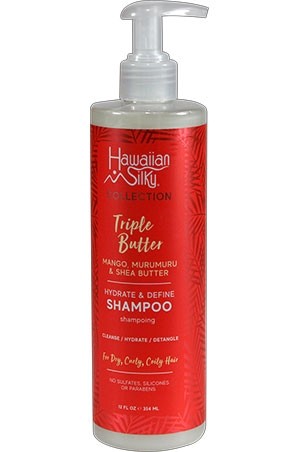 [Hawaiian Silky-box #61] Triple Butter Shampoo (12oz)