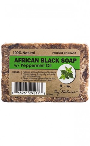 [By Natures-box #51] African Black Soap-Peppermint Oil(3.5oz)
