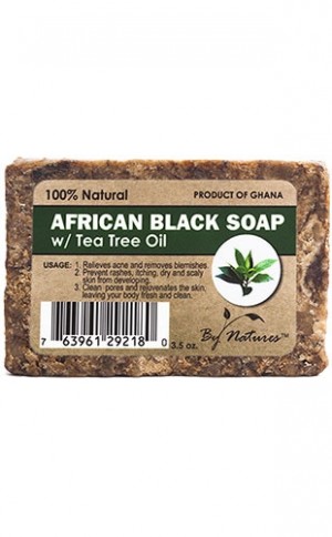 [By Natures-box #49]  African Black Soap-Tea Tree Oil(3.5oz)