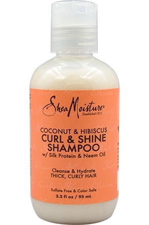 [Shea Moisture-box #176] Coconut&Hibiscus Curl&Shine Shampoo(3.2oz)