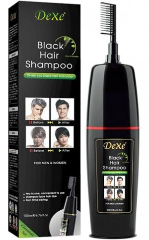 [Dexe-box#5] Black Hair Shampoo -comb(180ml)