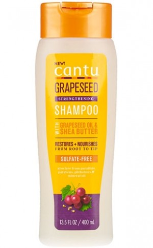 [Cantu-box#104] Grapeseed Strengthen.Shampoo (13.5oz)
