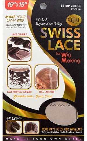 [Qfitt-#Q5012Beige] Swiss Lace Wig Cap -dz