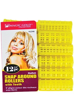 Magic Gold  - Snap Around Teeth Rollers  - -Medium 1246