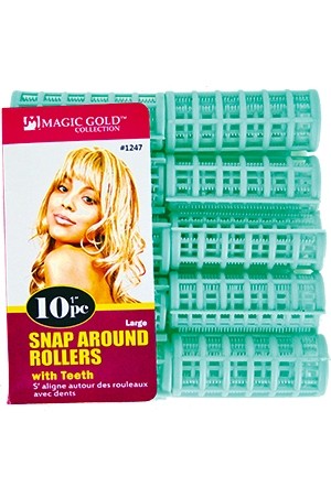 Magic Gold  - Snap Around Teeth Rollers  - -Large 1247