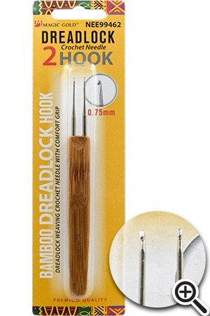 [Magic Gold-#99462] Dread Lock Crochet Needle 2 Hook -dz