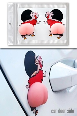 [#CDSToy3] Car Door Deco Protector Sticker Toy-Shinchan -pc