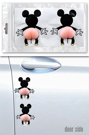 [#CDSToy5] Car Door Deco Protector Sticker Toy-Mickey -pc
