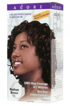 [Adore-box#5] Cream Permanent Hair Color- #737 Medium Brown