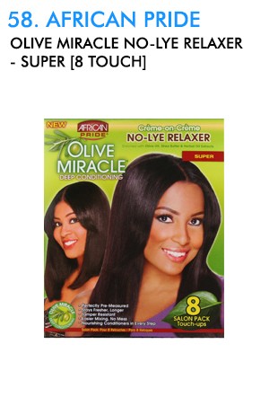 [African Pride-box#58] Olive Miracle No-Lye Relaxer-Super [8 Touch]