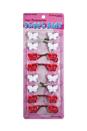 [Magic Gold] Butterfly (8/pk) BT2 Red/White -pc