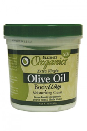[Africa's Best-box#44] Ultimate Organics Olive Oil Body Whip Moisturizing Cream (15 oz)