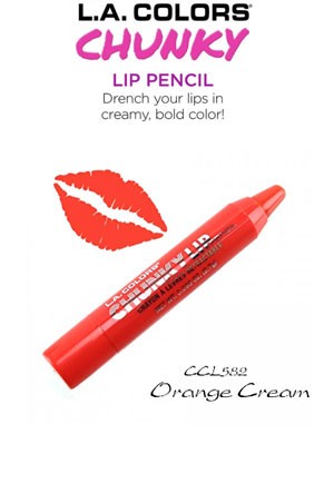 L.A. Colors Chunky Lip Pencil #CCL582 Orange Cream