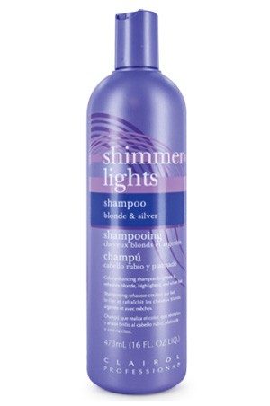[Clairol-box#8] Shimmer Lights Shampoo Blonde & Silver (16 oz)