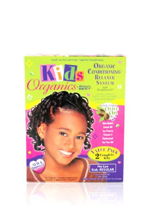 [Africa's Best-box#71] Kid's Organics Conditioning Relaxer System - Regular [2 complete kits]
