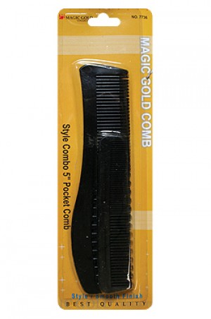 [Magic Gold-#7736] Small Style Comb w/ 5" Comb -dz
