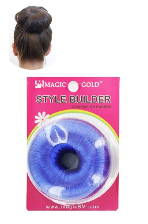 [Magic Gold-#4882] Style Builder (Donut Bun Style) Blue -pc