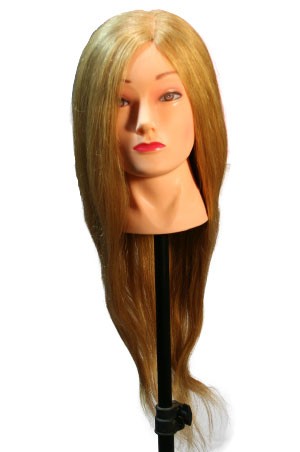 [#M-2021L] Practice Mannequin Human Hair #Blonde/#408 (24") -pc
