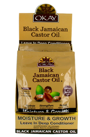 [Okay-box#46] Black Jamaican Castor Oil Conditioner [1.5oz/12pk/dp]