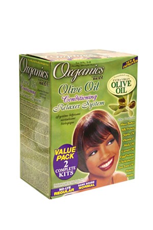 [Africa's Best-box#20] Organics Olive Oil Relaxer System - Value Pack [Regular]
