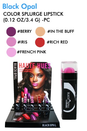 [Black Opal-box#48] Color Splurge Lipstick (0.12 oz/3.4 g) -pc