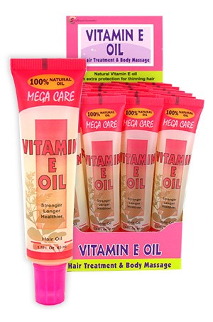[Sunflower-box#20] Mega Tube Hair Oil (1.5oz/24pc/ds)-Vitamin E