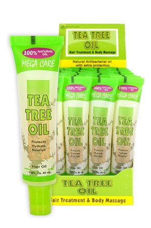 [Sunflower-box#22] Mega Tube Hair Oil (1.5oz/24pc/ds)-Tea Tree