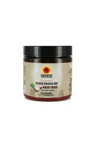 [Tropic Isle Living-box#16] Coconut Black Castor Oil Hair Food with Shea Butter (4oz)