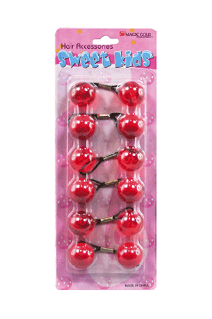 [Magic Gold] Bubble Round #XL12 Red/Crystal Red [6/pk] -pc