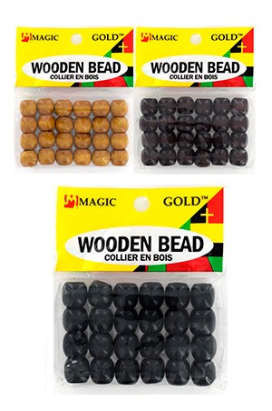 [Magic Gold-#1368] Wooden Bead (S) -dz