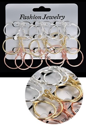 [#4948SIL&GD] Fashion Jewelry Earring -dz